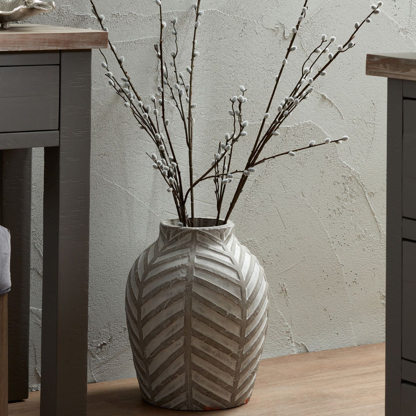 Bloomville Stone Vase Copper Pallas