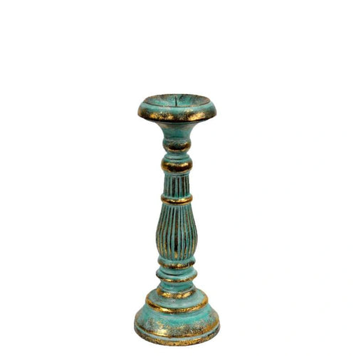 Vintage Candle Stands Turquoise Copper Pallas