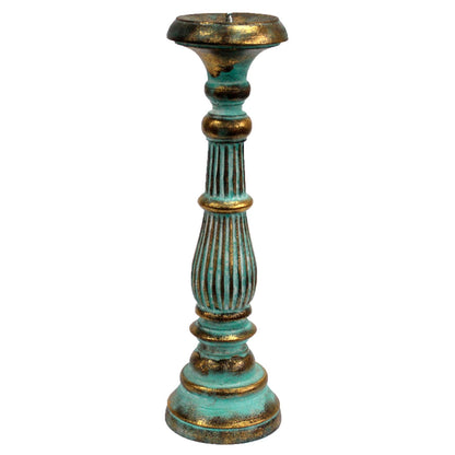 Vintage Candle Stands Turquoise Copper Pallas