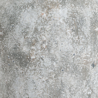 Aged Stone Tall Ceramic Vase Copper Pallas