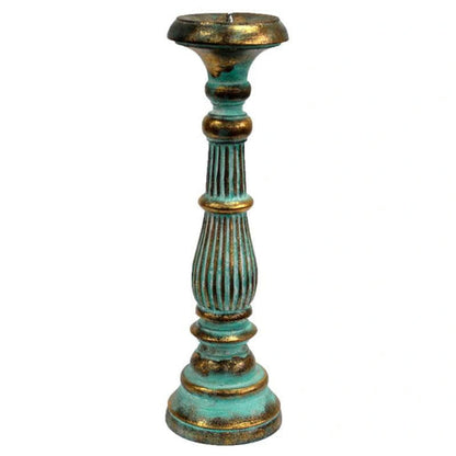 Vintage Candle Stands Turquoise Copper Pallas